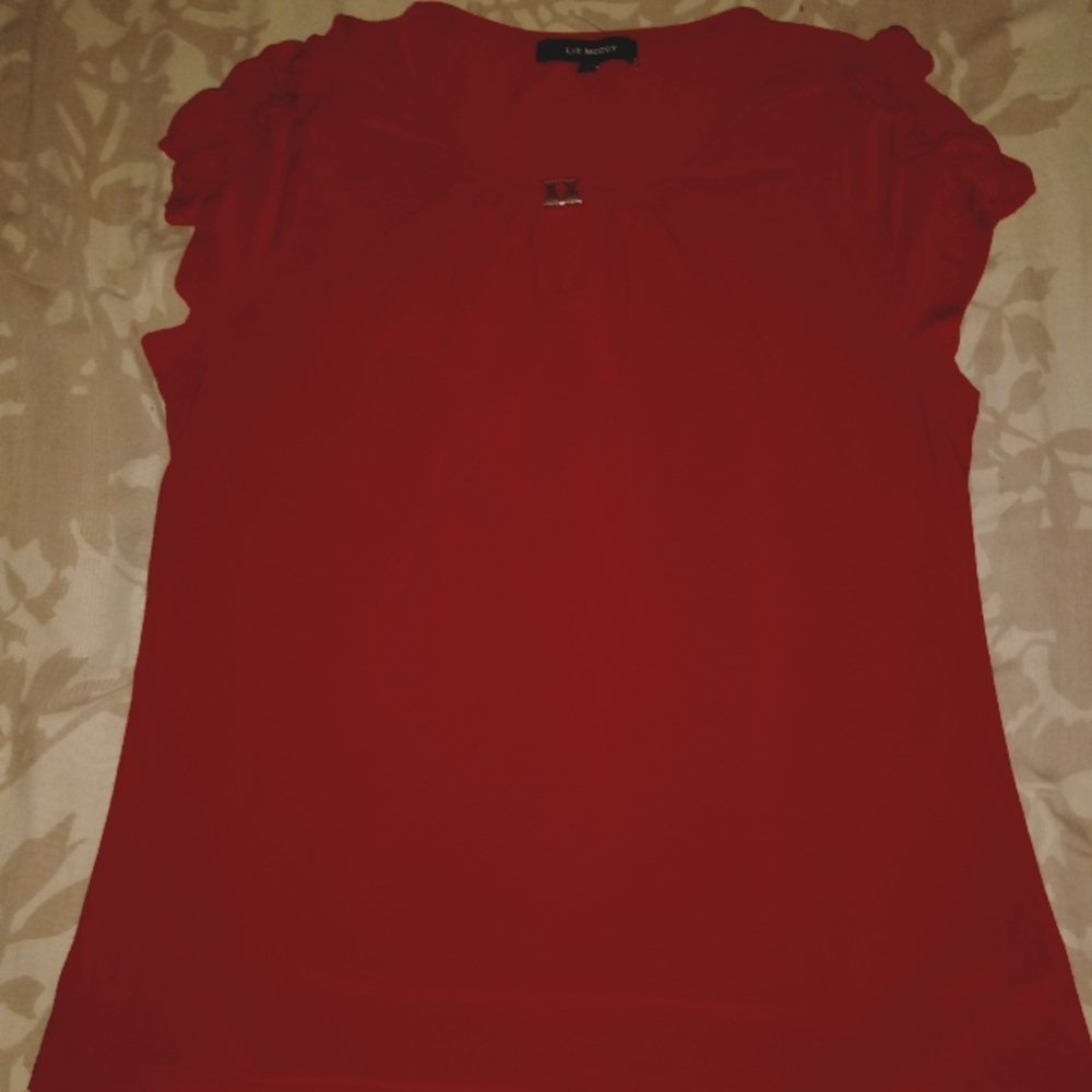 Size large, Red, Liz Claiborne blouse